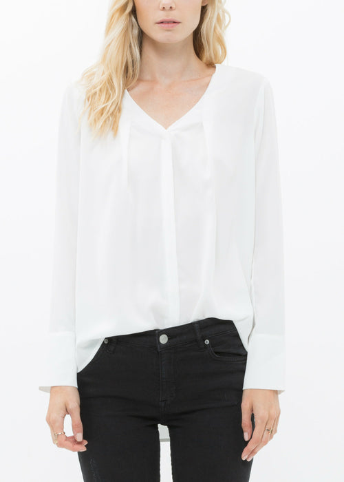 Women's V-neck Basic Blouse